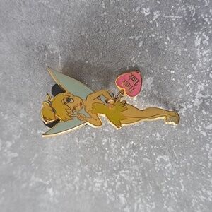 Disney Tinker Bell Gold and Pink Pin